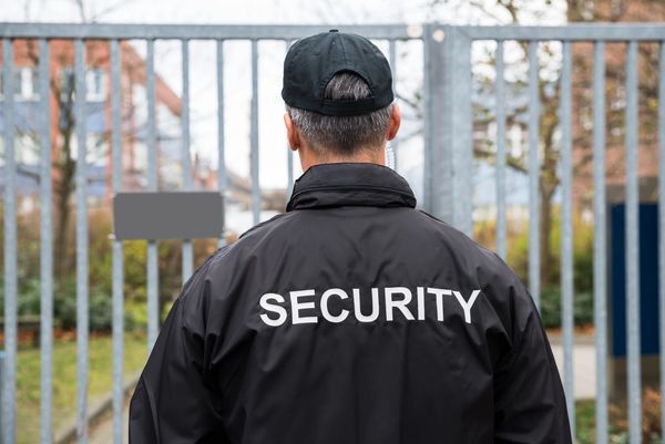 Security man doing Job at House