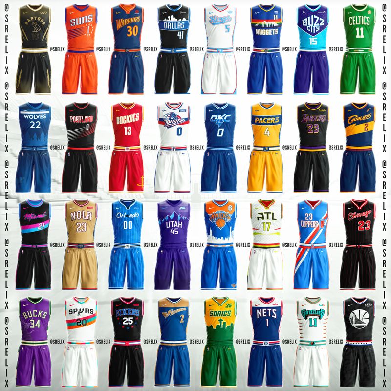 SRELIX Portfolio - NBA x Disney Uniform Concepts