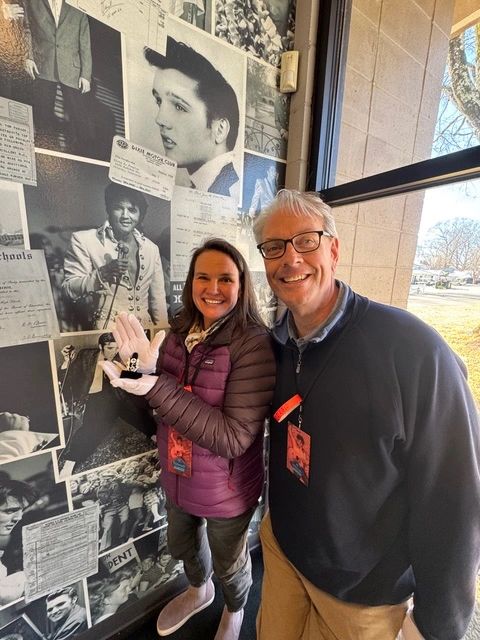 Because we were UVs we got to hold Elvis’ ring. It was TCB - Taking Care of Business! 