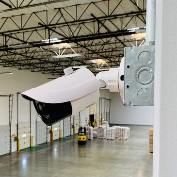 Expert video surveillance installation with organized wiring in offices and warehouses In Chino, CA
