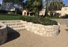 Stone wall, stairs and gardening in Mougins