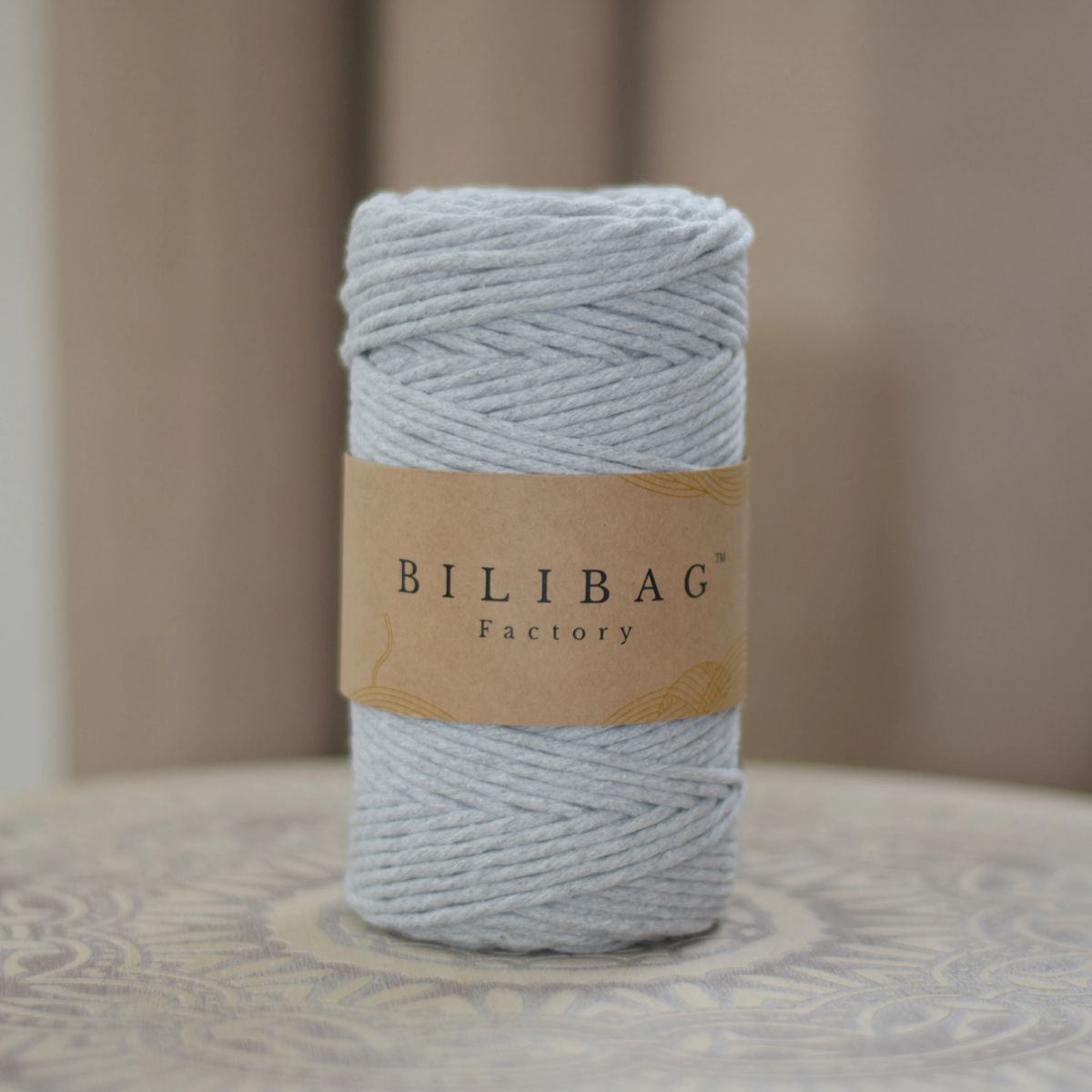 Light Yellow - 4 mm Twisted Macrame Cord main image 1