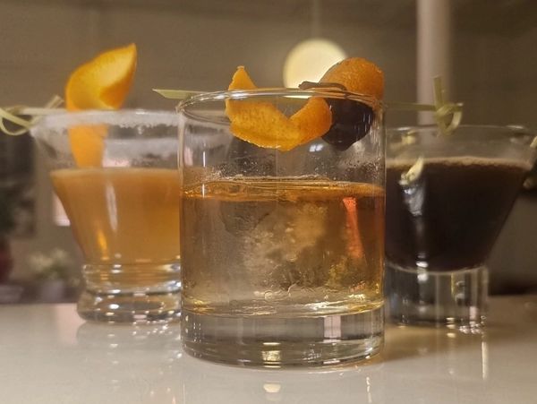Display of 3 cocktails