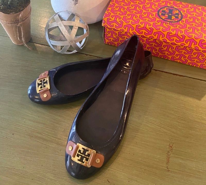 Tory Burch Royal Navy Jolly Driver Size 9 Fits 8