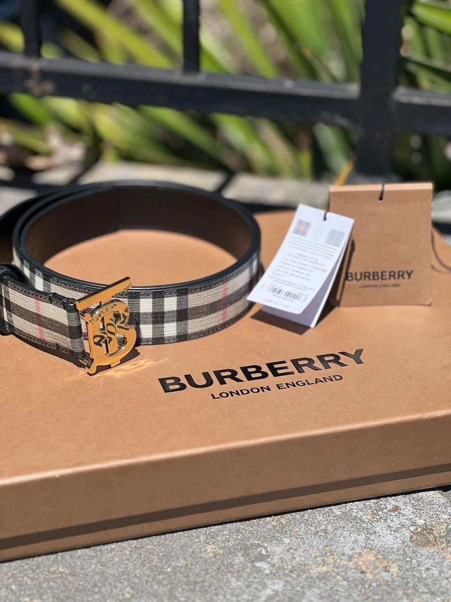 Burberry Belt In Gold