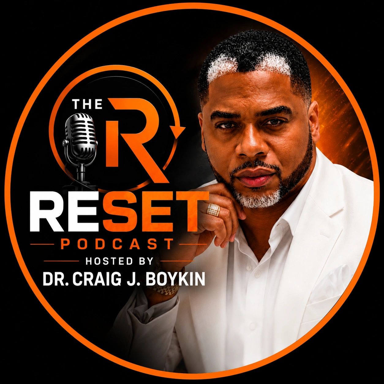Podcast cover for The Reset Podcast hosted by Dr. Craig J. Boykin.