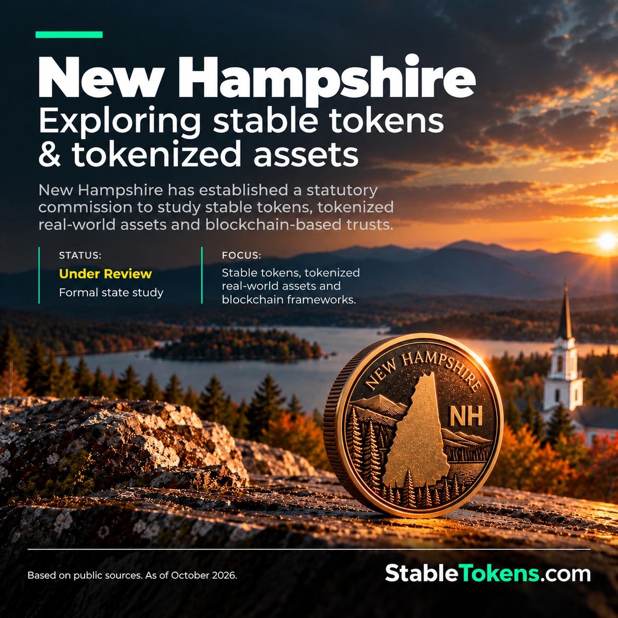New Hampshire explores stable tokens, tokenized real-world assets and blockchain  