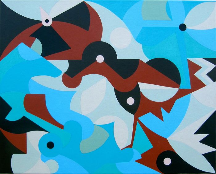 artworks, original painting, geometric art, michael j safran, mjsaf, mjsafran, modern art, acrylic