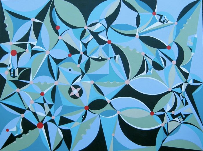 original painting, geometric art, abstract art, modern art, michaeljsafran, mjsafran, mjsaf