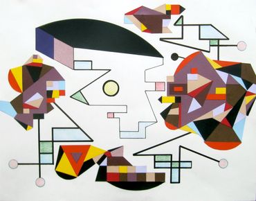 artworks, drawing, modern art, geometric art, mixed media, abstract art, contemporary art, mjsafran