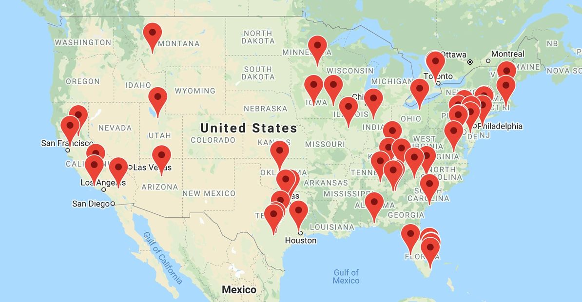 FIELDPAY Franchise Map