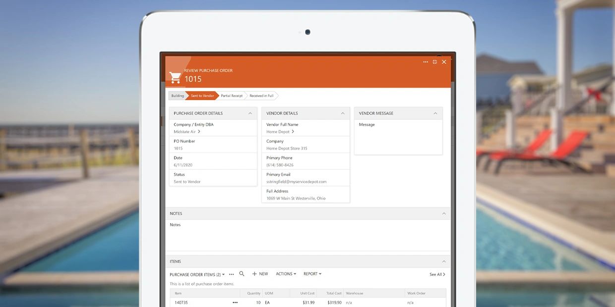 FIELDPAY Purchase Orders