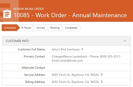 Work Order Details