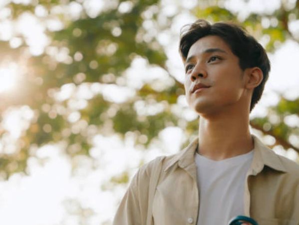 Young man hopeful mental health support will alleviate depression. 