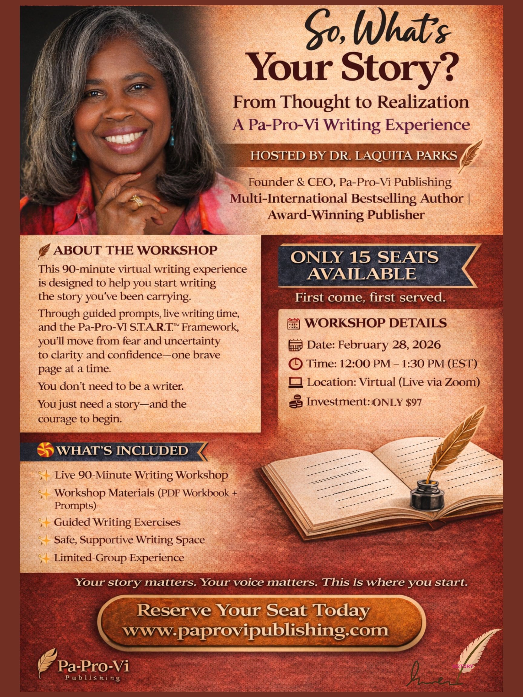 So, What's Your Story? From Thought to Realization; A Pa-Pro-Vi Writing ...