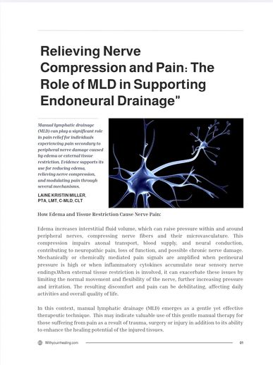 How Edema and Tissue Restriction Cause Nerve Pain