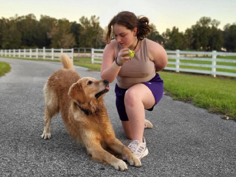 🐾 Me & my girl Bug—the heart, inspiration, and love behind Paws in Bloom. 🌸💜