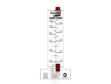 Rotámetro para albercas, flujómetro, Representantes de Blue White en México