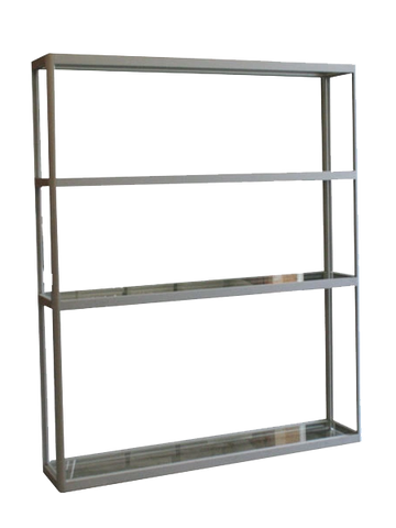  Glass shelving unit for rent