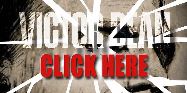 Text overlay with 'VICTOR DEAN' and 'CLICK HERE' on cracked glass.