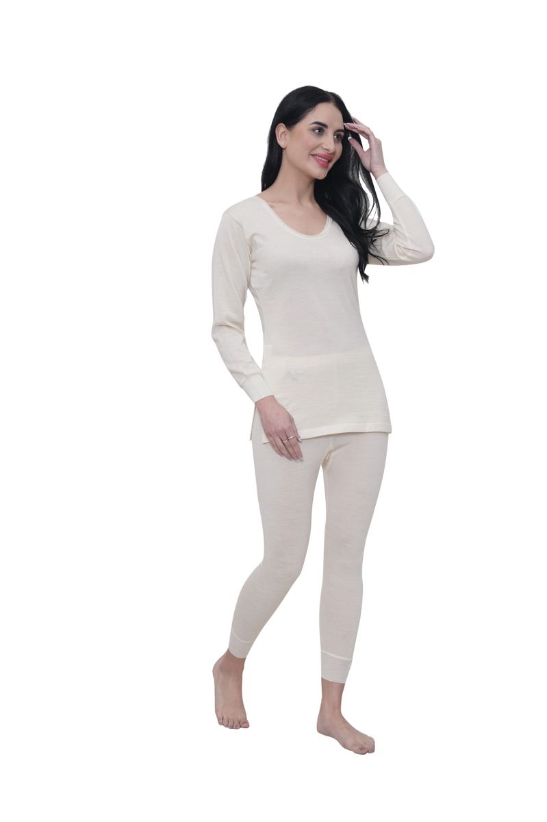 Women Pure Merino Wool Thermal Set