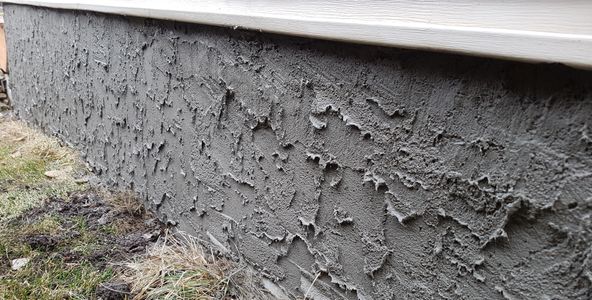 foundation parging repair