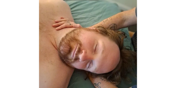 client receiving myofascial release therapy