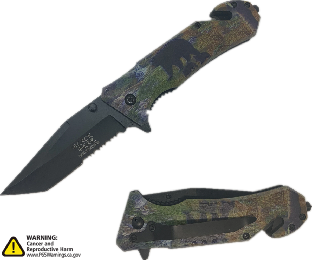 SE5002 TACTICAL RECUSE STYLE SPRING ASSIST KNIFE 4.5" CLOSED