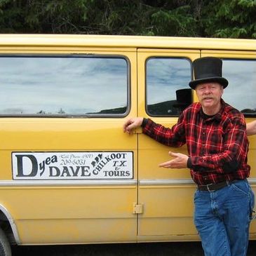 Dyea Dave and his first tour van