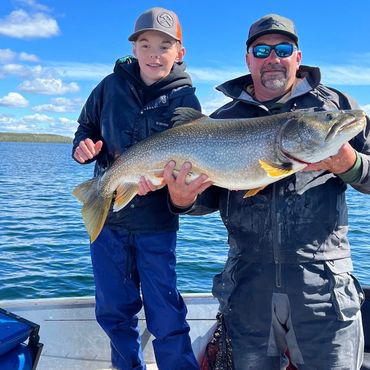Father and son fishing trip to Crystal Lodge on Cree Lake 