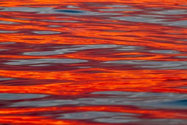 Block Island sunset reflecting on the water