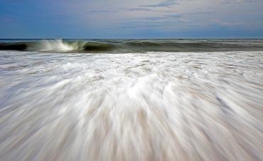 Hamptons beach ocean shore photograph