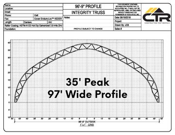 100' x 150' integrity structure for a construction warehouse by Construction Tent Rentals