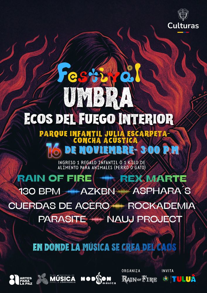 UMBRA es una apuesta construida con esfuerzo colectivo,convicción absoluta y amor por la música.
