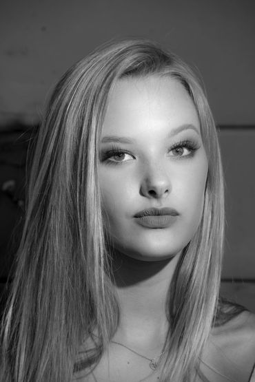 Professional head shots of a girl