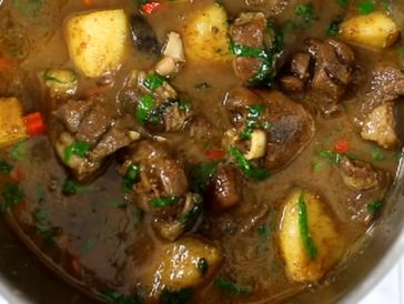 Our signature winter soup made with yam, and assorted meat  and hot spices, curry, basil and garlic