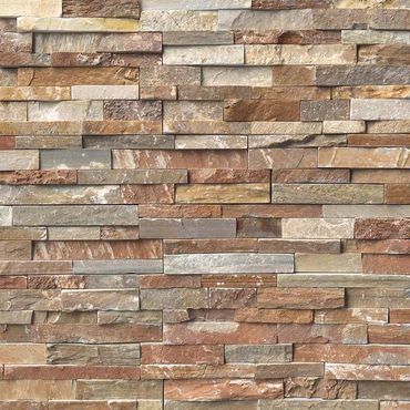 Stacked Stone_Ledger Panels_Golden White_Houston