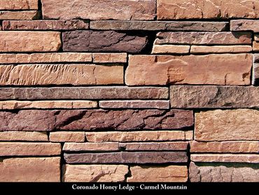 Coronado Stone Veneer-Manufactured Veneer-Coronado Honey Ledge Caramel Mountain in Houston