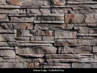 Coronado Stone Veneer - Manufactured Veneer - Artisan- Ledge- Cathedral Grey in Houston