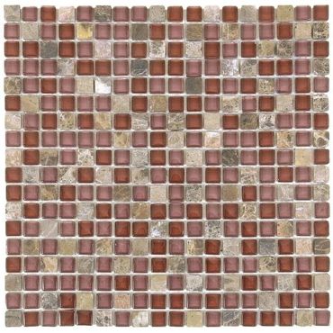 Backsplash_Mosaic_Tile_Maroon Mix Stone_Mosaic Tile_Store_Houston