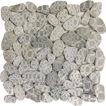 Backsplash_Mosaic Tile_Store_Pebble Mesh Print_Houston