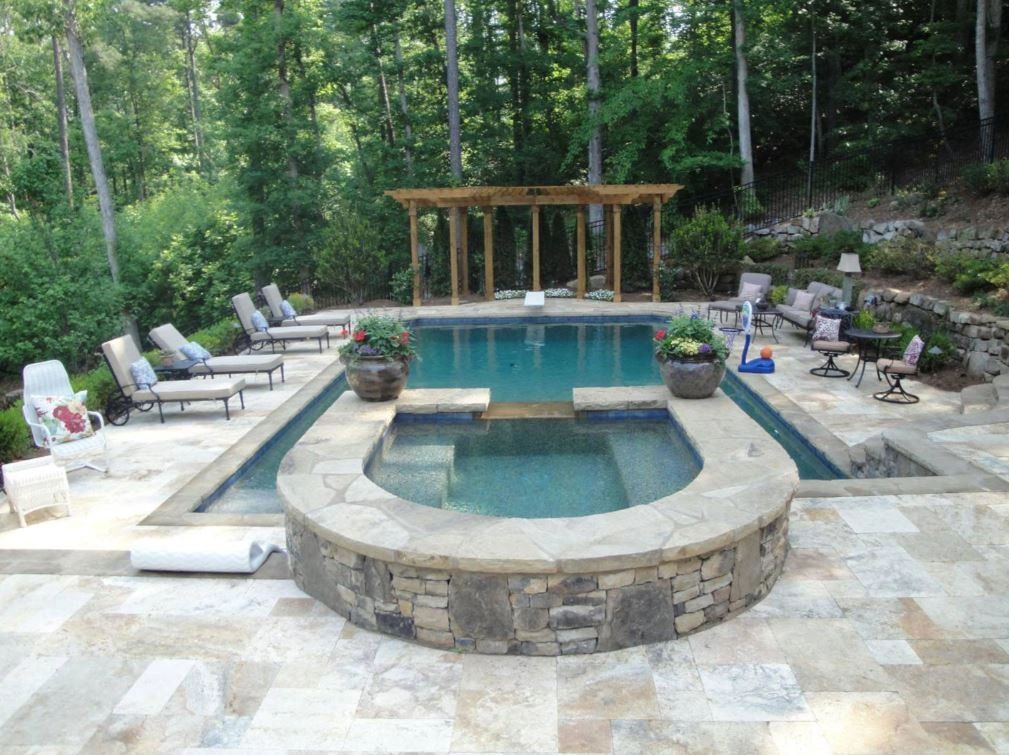 Tuscany Porcini Versailles Trvaertine Natural Stone Pavers in Houston