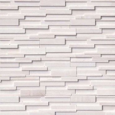 Stacked Stone_Ledger Panels_Arctic White_3D Honed_Houston