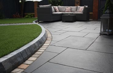 Natural Stone Paver Sealed_Houston_Charcoal