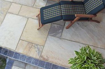 Houston_Natural Stone Pavers_Golden Fossil_Americas Stone Company