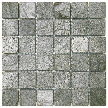 Backsplash_Mosaic Tile_Slate Square Mosaic Tile_Houston