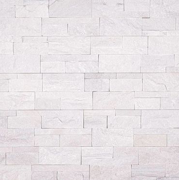 extra large Ledger panels ARCTIC WHITE Natural Stone Stacked Stone Houston at Americas Stone Compan
