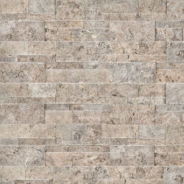 extra large Ledger panels SILVER TRAVERTINE Natural Stone Stacked Stone Houston at Americas Stone C