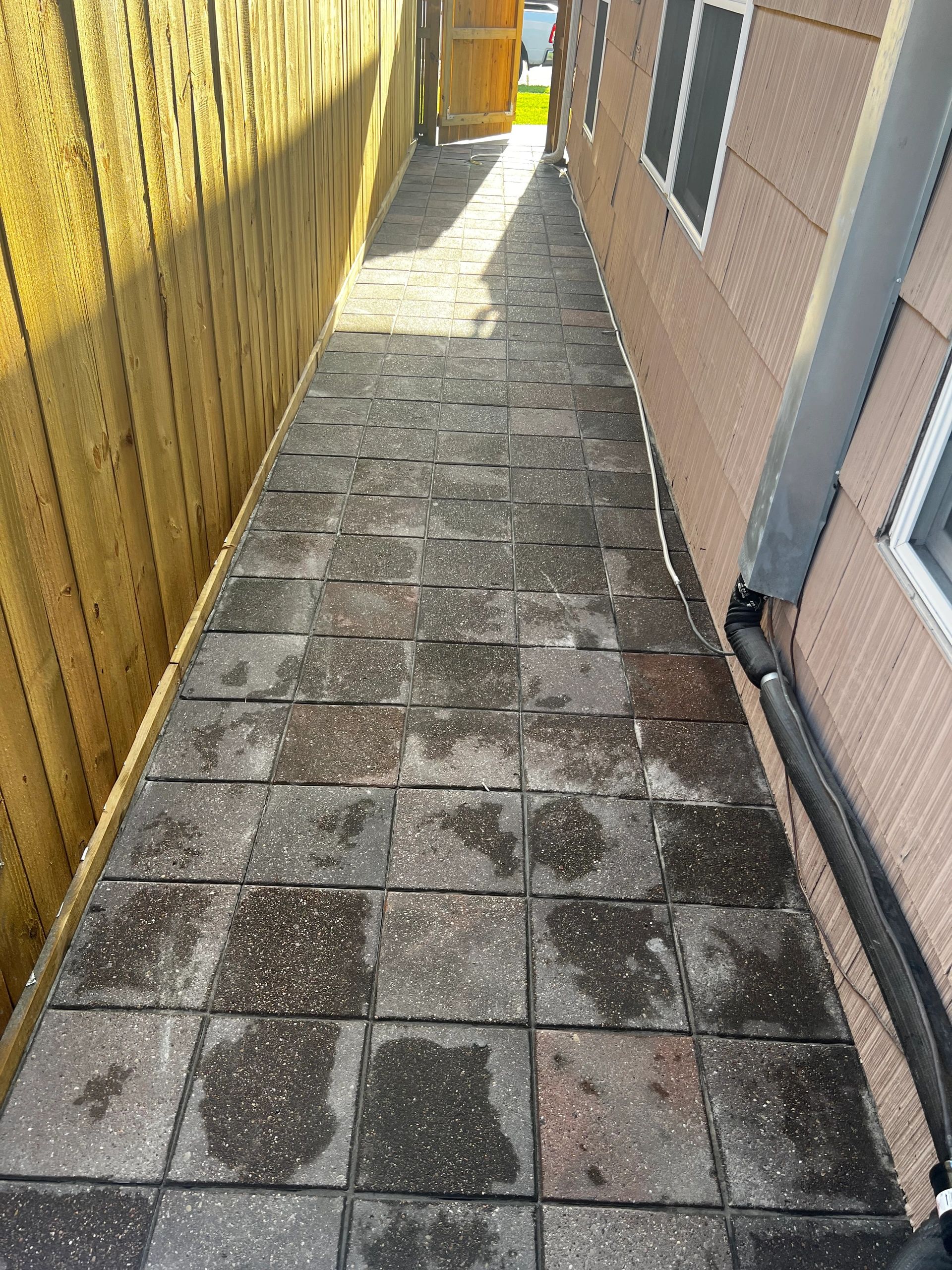 Repurpose pavers for customer. 