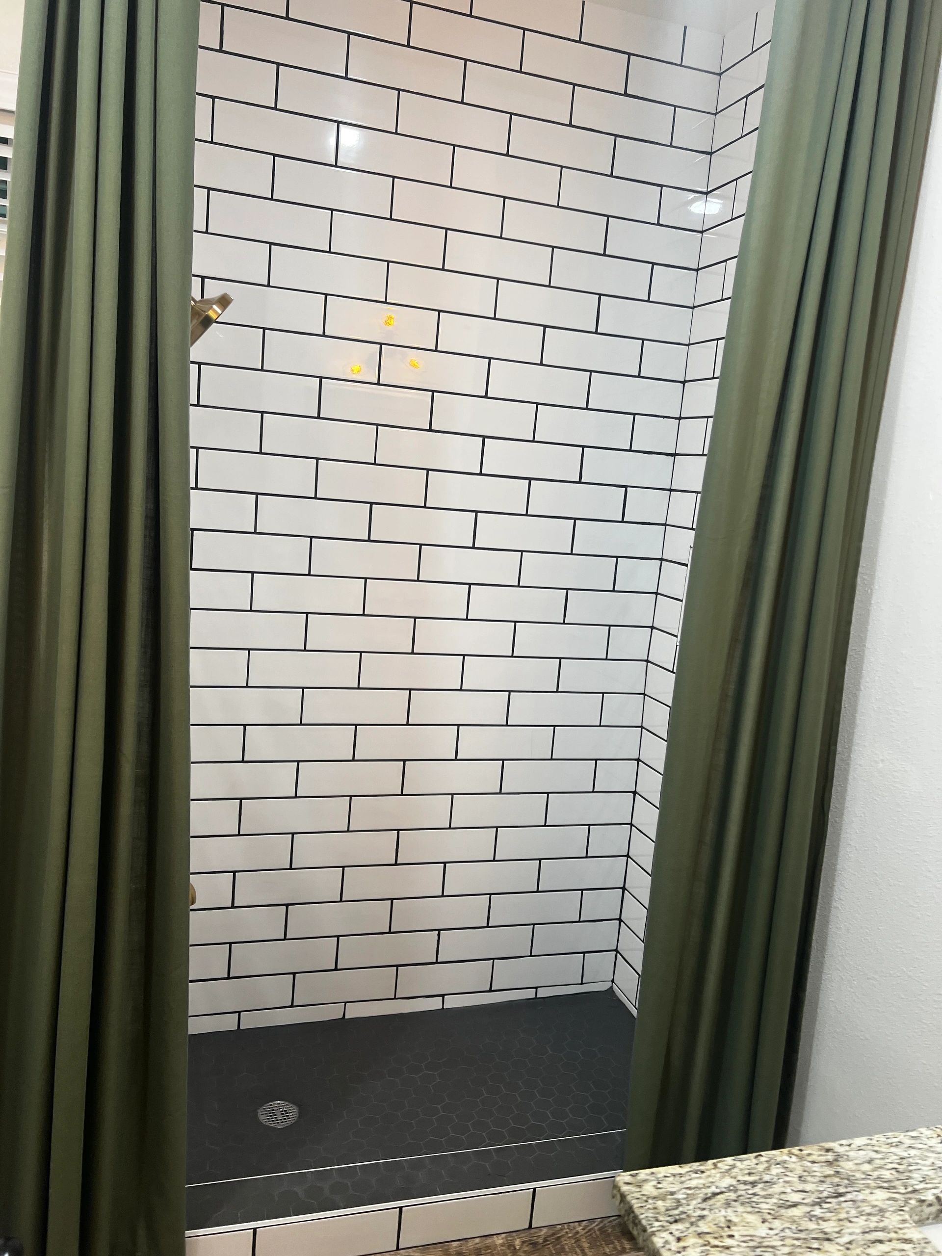 Bathroom remodel. From tub to shower. 